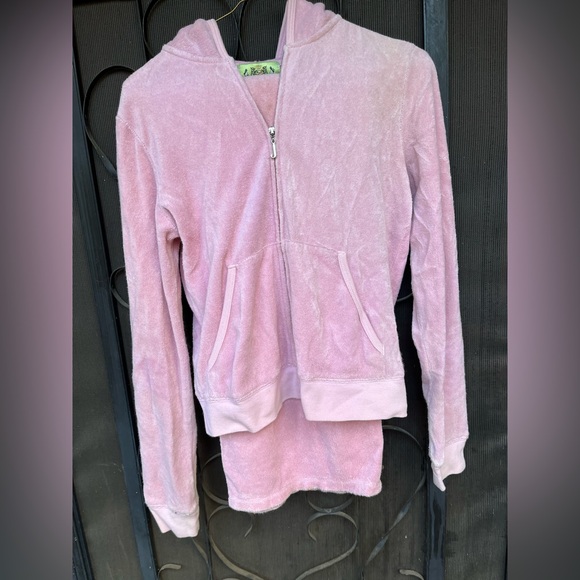 Vintage Juicy Couture Pink Terry Tracksuit L - Picture 3 of 5